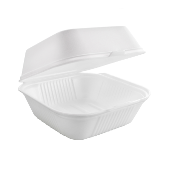 6 INCH CONTAINER FOAM HINGED 500/CS.