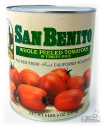 TOMATE WHOLE PEELED IN JUICE SAN BENITO 6/10