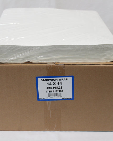 14X14 DRY WAX WHITE 4/1000.