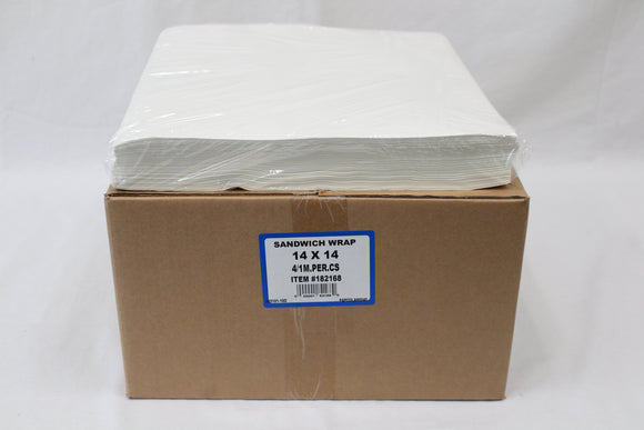 14X14 DRY WAX WHITE 4/1000.