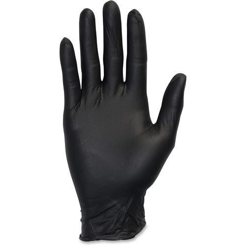 NO POWDER BLACK NITRILE GLOVES LARGE 10/100