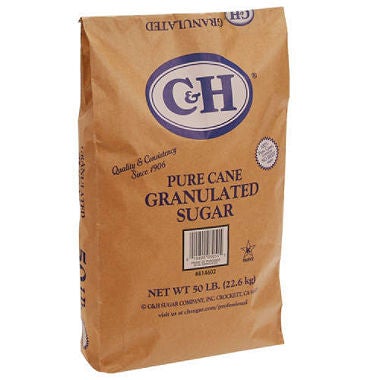 SUGAR GRANULATED C & H 50 LBS.