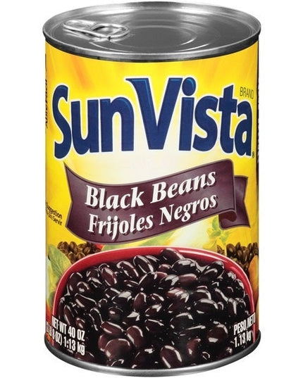 SUN VISTA BLACK BEANS 12/40 OZ.
