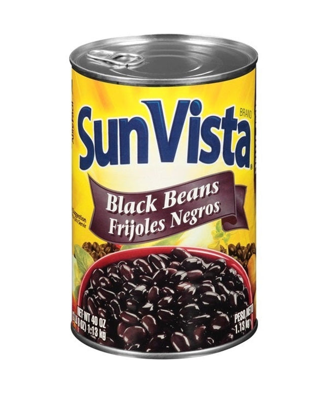SUN VISTA BLACK BEANS 12/40 OZ.