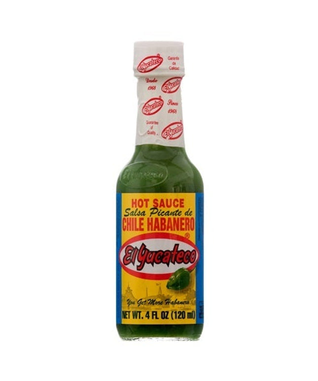 EL YUCATECO GREEN HABANERO SAUCE 12/4 OZ.