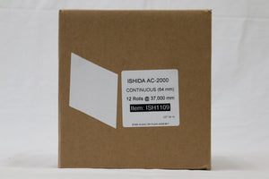 LABEL ISHIDA 64MM CONTINUOS STRIP 12/CS.