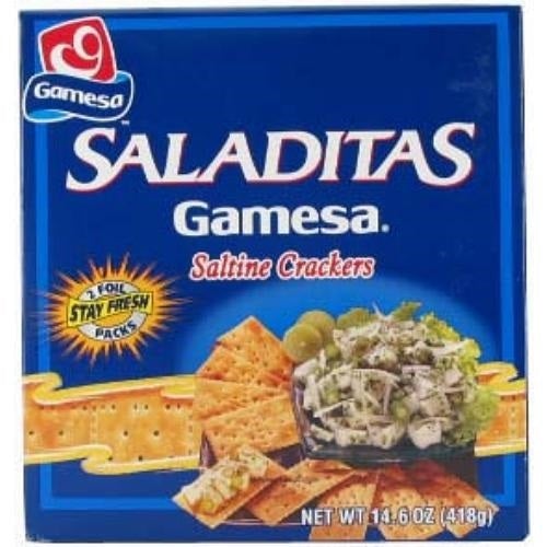 GAMESA SALADITAS CRACKERS 12/14.7 OZ.