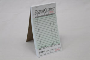 GUEST CHECK SINGLE COPY 3.5 X 6.75 50/2500 PCS.