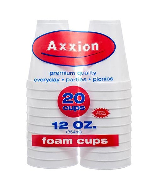 AXXION FOAM CUP 12 OZ. 18/20