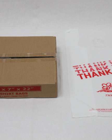 12X7X22 T-SHIRT THANK YOU BAG 400/CS
