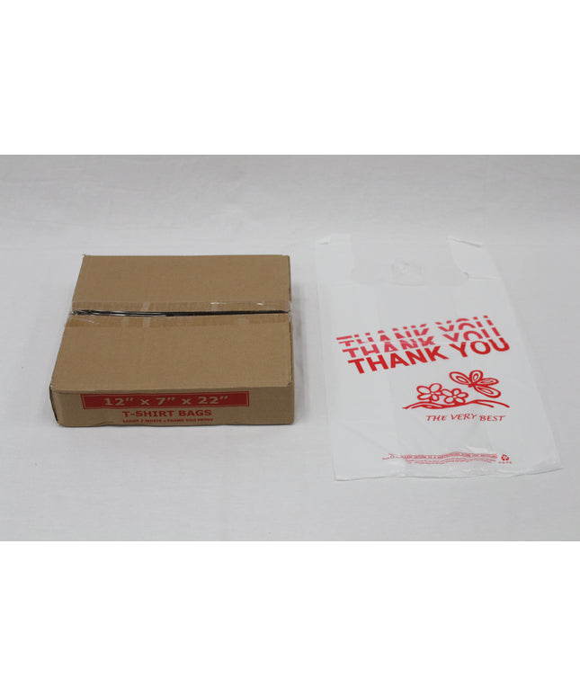 12X7X22 T-SHIRT THANK YOU BAG 400/CS