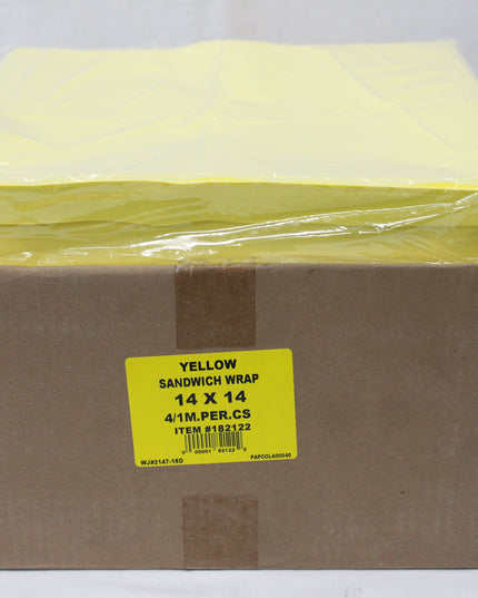 14X14 DRY WAX YELLOW 4/1000.