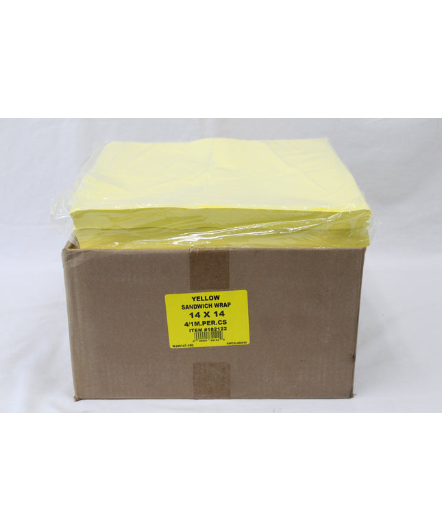 14X14 DRY WAX YELLOW 4/1000.