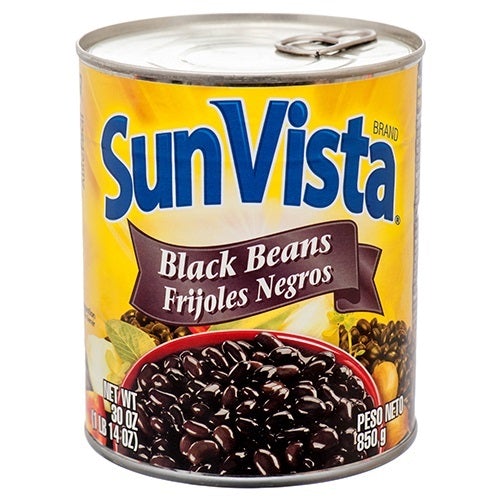 SUN VISTA BLACK BEANS 12/30 OZ.