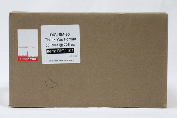 LABEL DIGI SM-90 THANK YOU 30/725