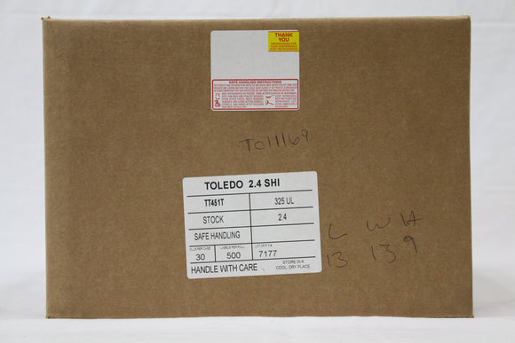LABEL TOLEDO 325 2.4'' UPC SH 30/425 EA.