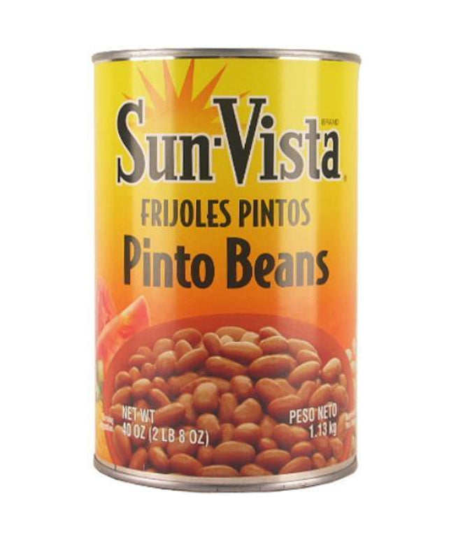 SUN VISTA PINTO BEANS 12/40 OZ.