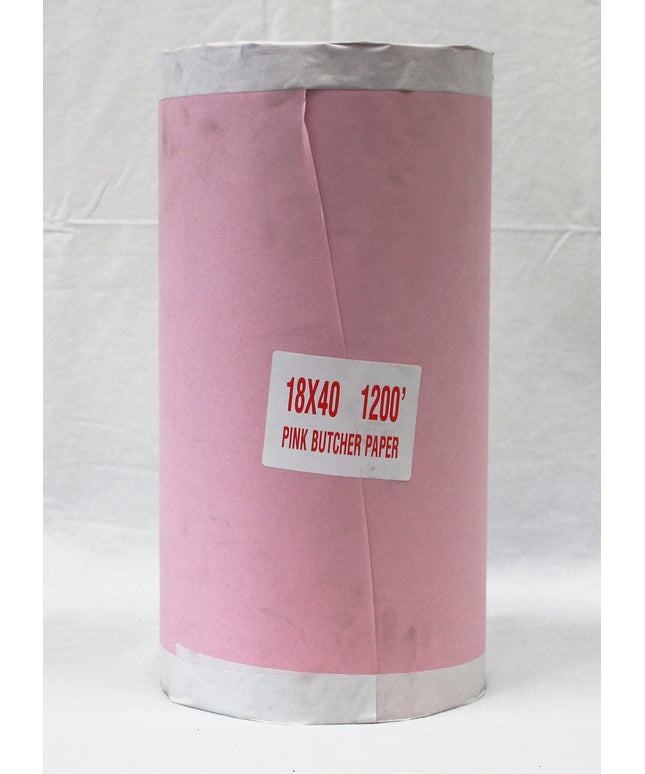 17.5'' PINK BUTCHER PAPER 1200'' FT