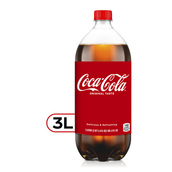 COCA COLA MEXICAN PLASTIC 3 LITER 6/CASE