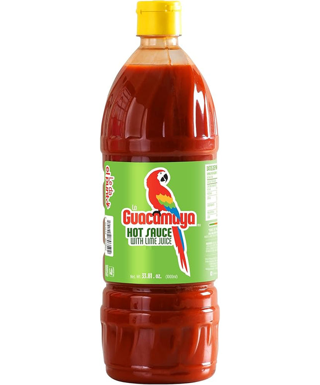 LA GUACAMAYA HOT SAUCE W/LIME JUICE 12/33.8 OZ