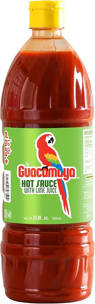 LA GUACAMAYA HOT SAUCE W/LIME JUICE 12/33.8 OZ
